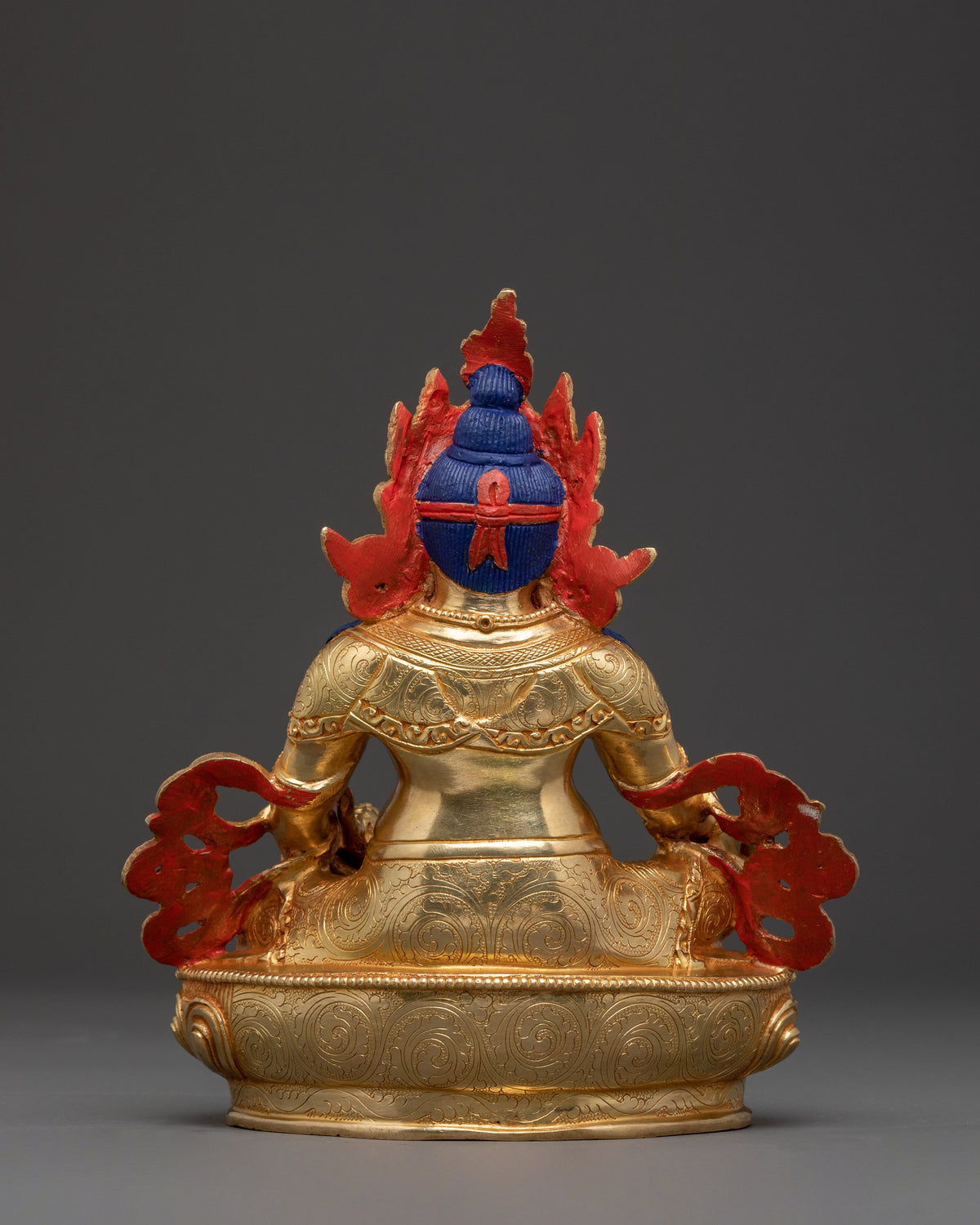 Sacred Statue of Dzambhala | 24K Gold Gilded Copper Statue