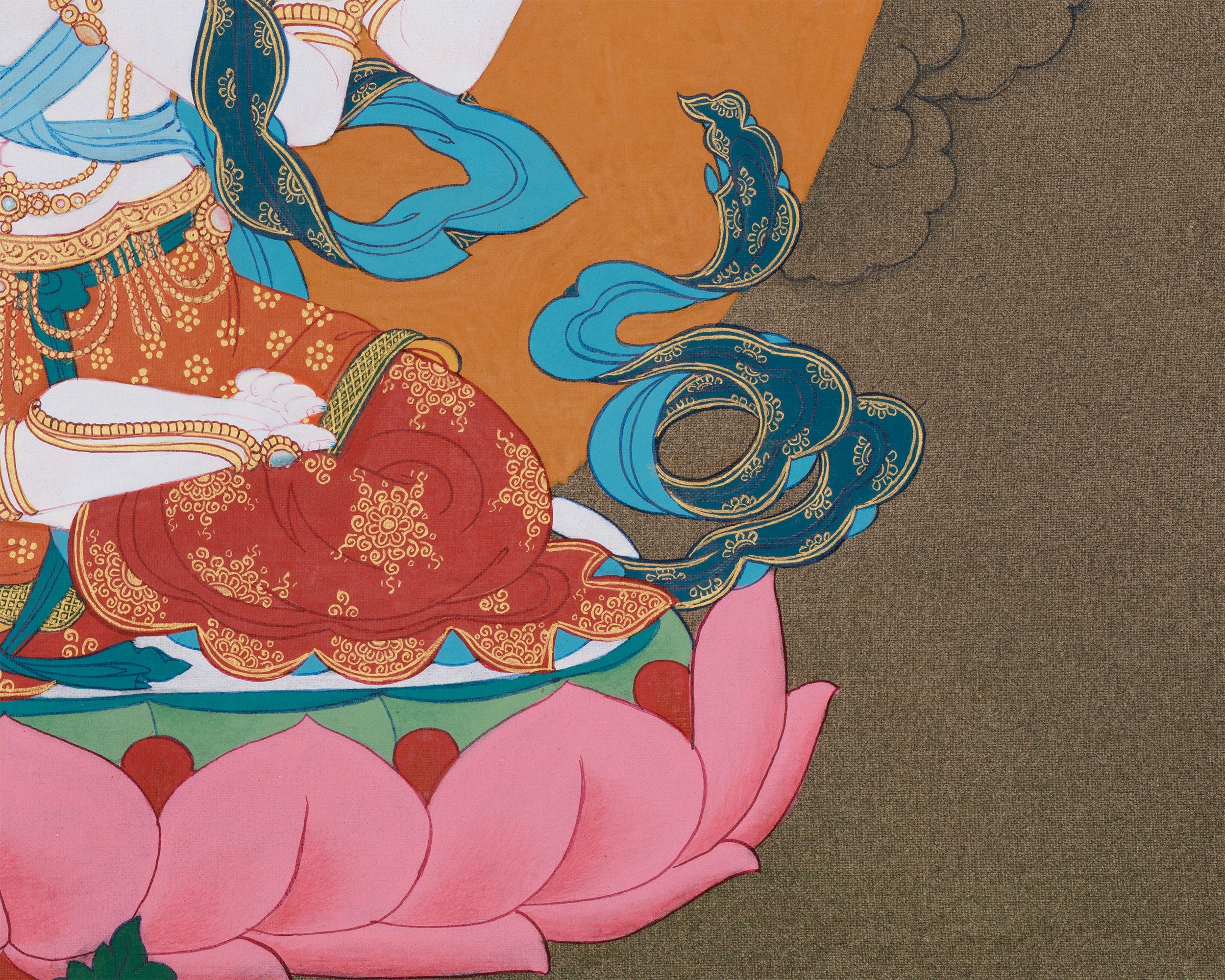 Traditional Artwork of Chenrezig | The Compassionate Bodhisattva of Mercy and Protection