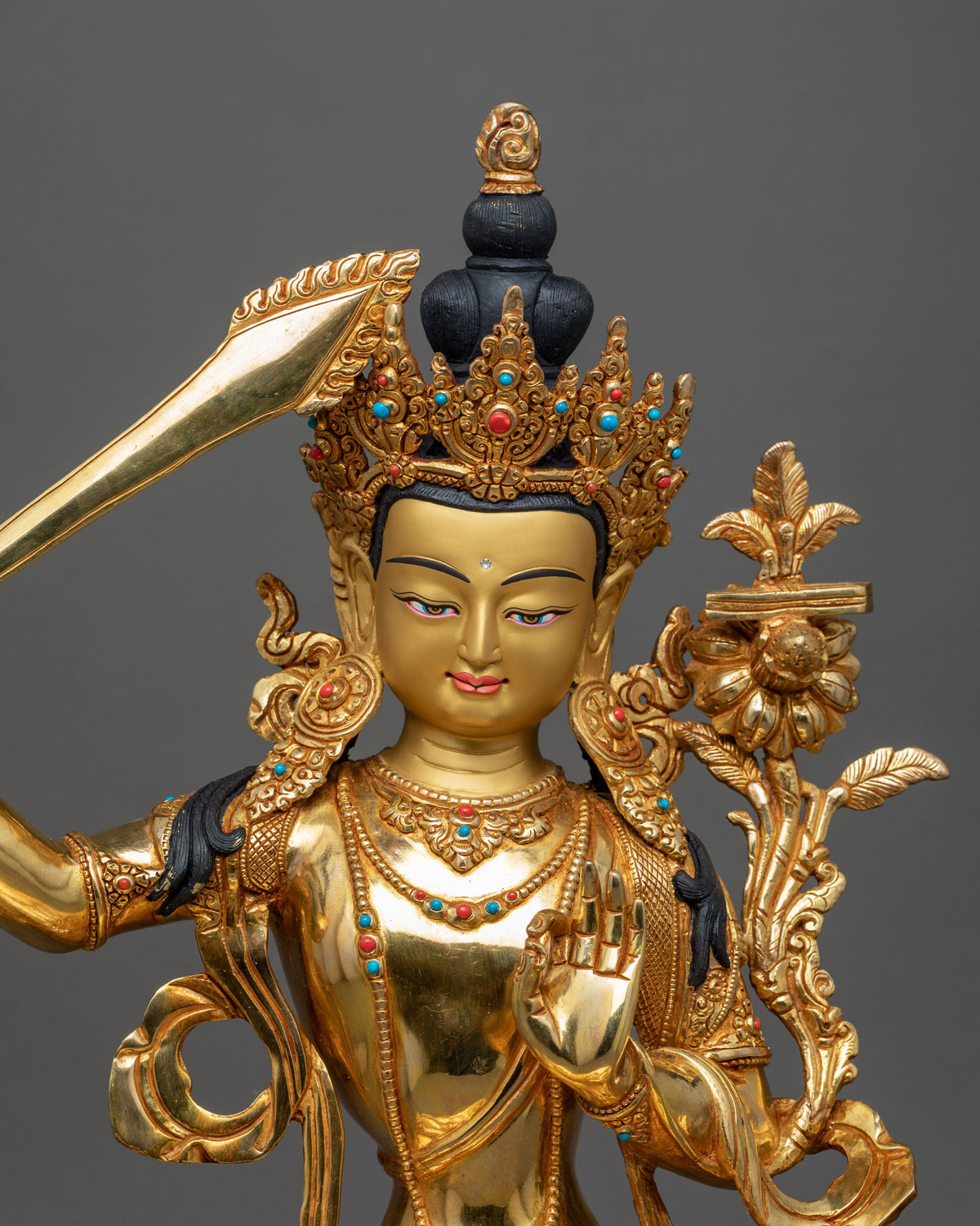 Manjushri Boddhisattva Sculpture | Himalayan Art