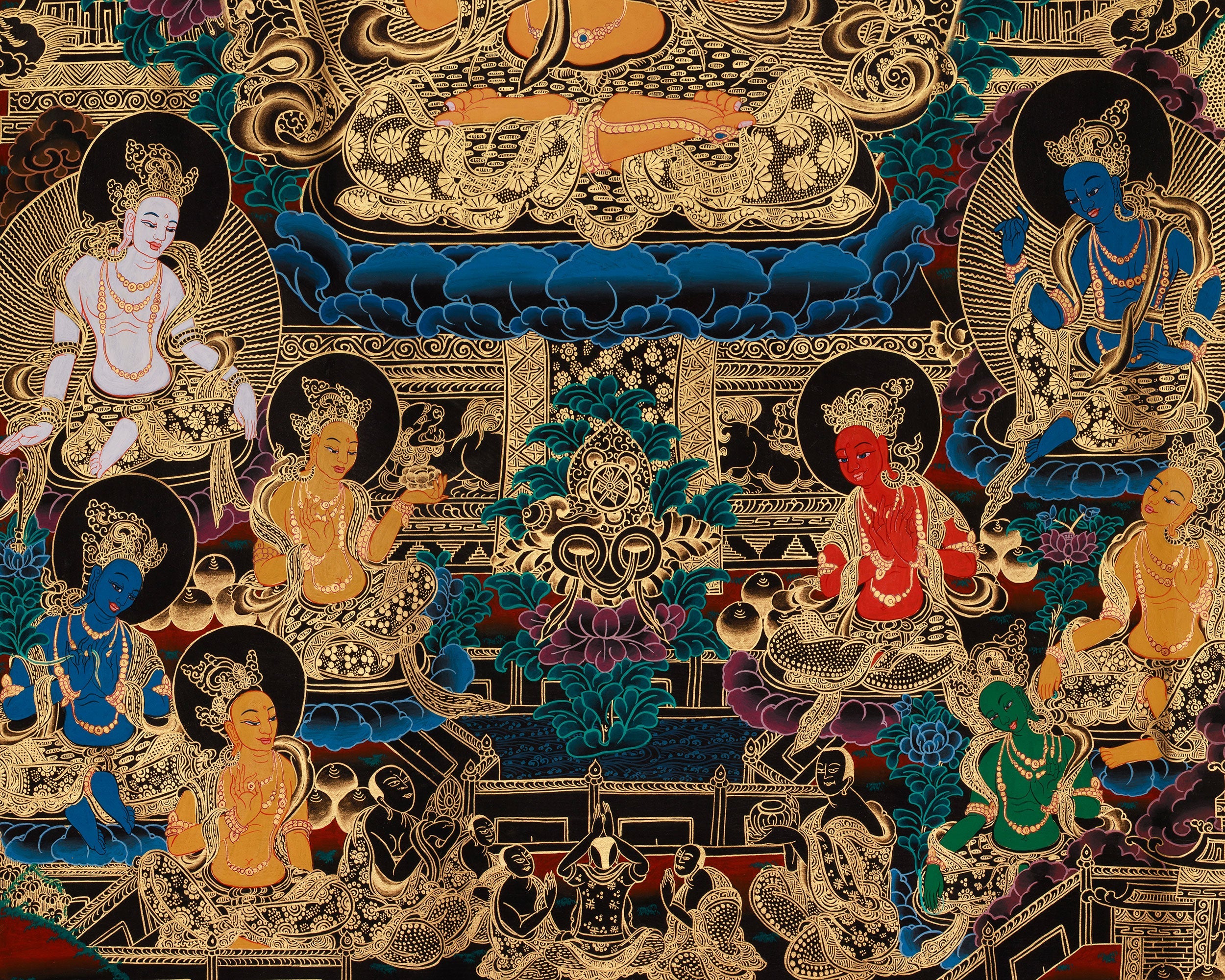 Spiritual Thangka of Vajrasattva | Purification Deity
