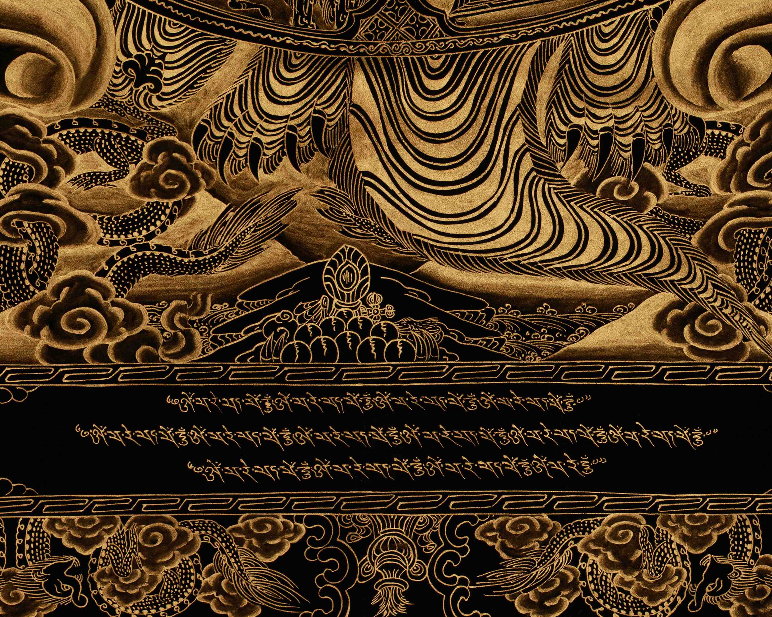 Hand Painted Wheel of Life Art | The Six Realms and Buddhist Teachings
