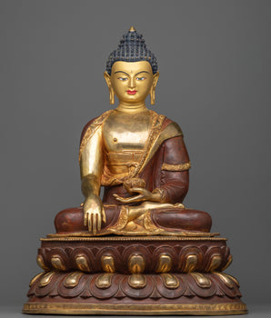 Buddha Shakyamuni Copper Statue