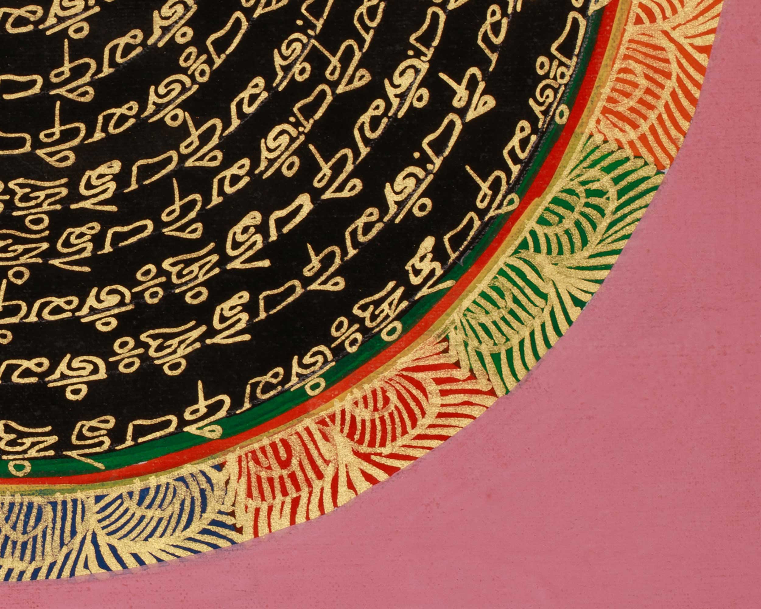 Enlightenment Symbol Mantra Mandala | Himalayan Buddhist Artwork