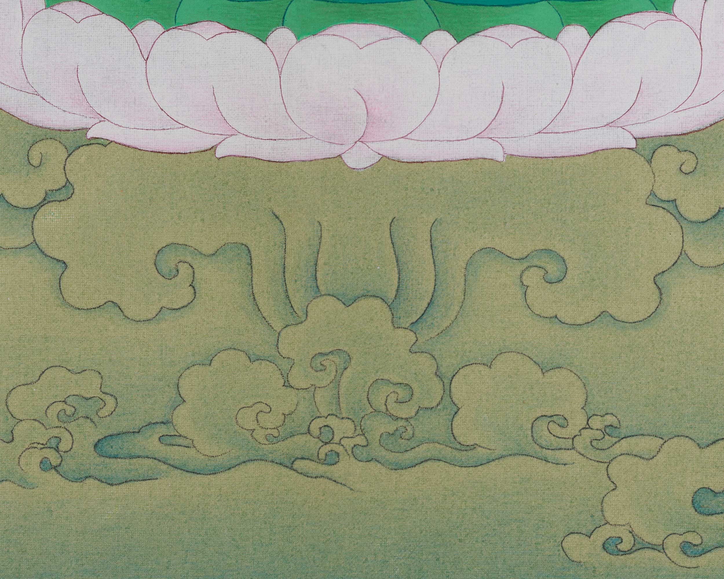 Long Life Deity White Tara Thangka | Seven-Eyed Deity | Sita Tara Artwork