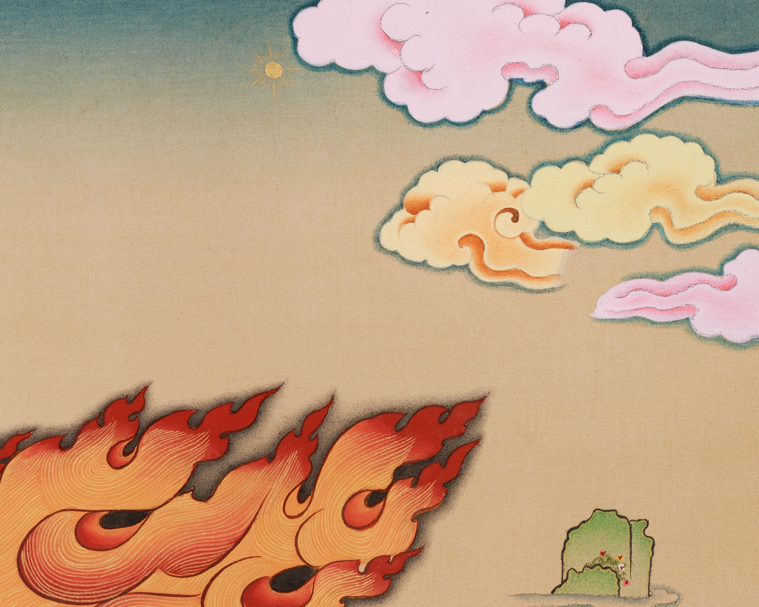 Vajrapani Spiritual Art | Fearless Wisdom | Wrathful Deity
