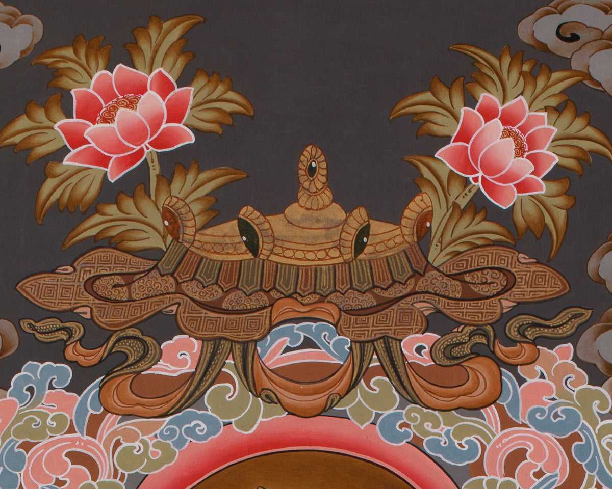 Tibetan Thangka Of Maitreya Buddha | Future Buddha
