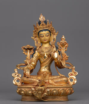 green-tara-sculpture-for-altar