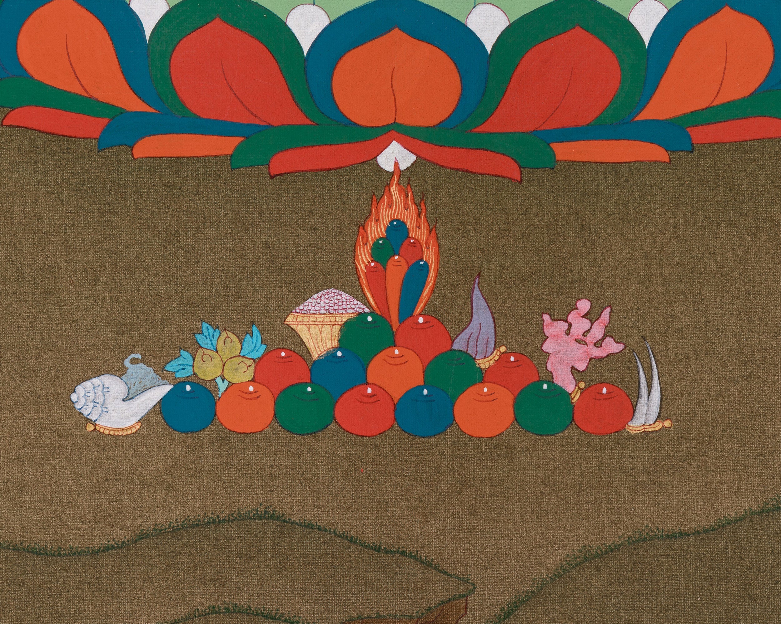 Long Life Deity White Tara Thangka | Tibetan Goddess of Healing