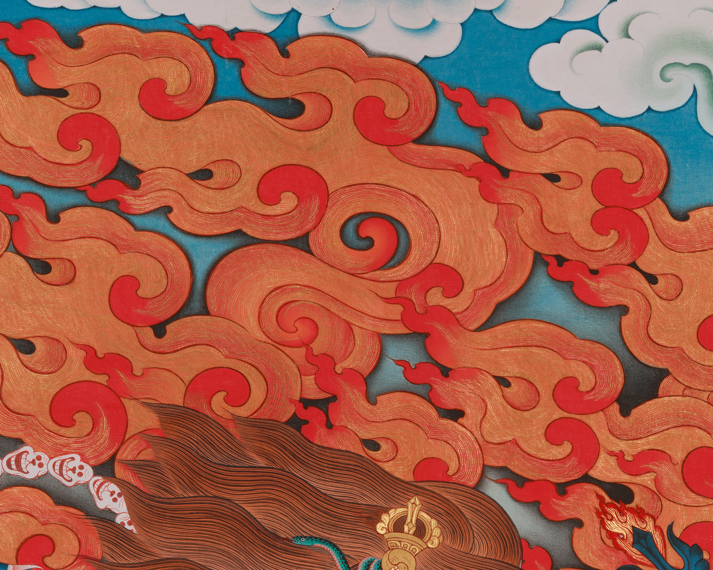 Six-Armed Mahakala Art | Wrathful Manifestation of Avalokiteshvara | Wrathful Deity