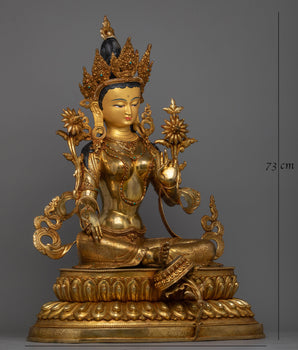 serene green-tara-sculpture