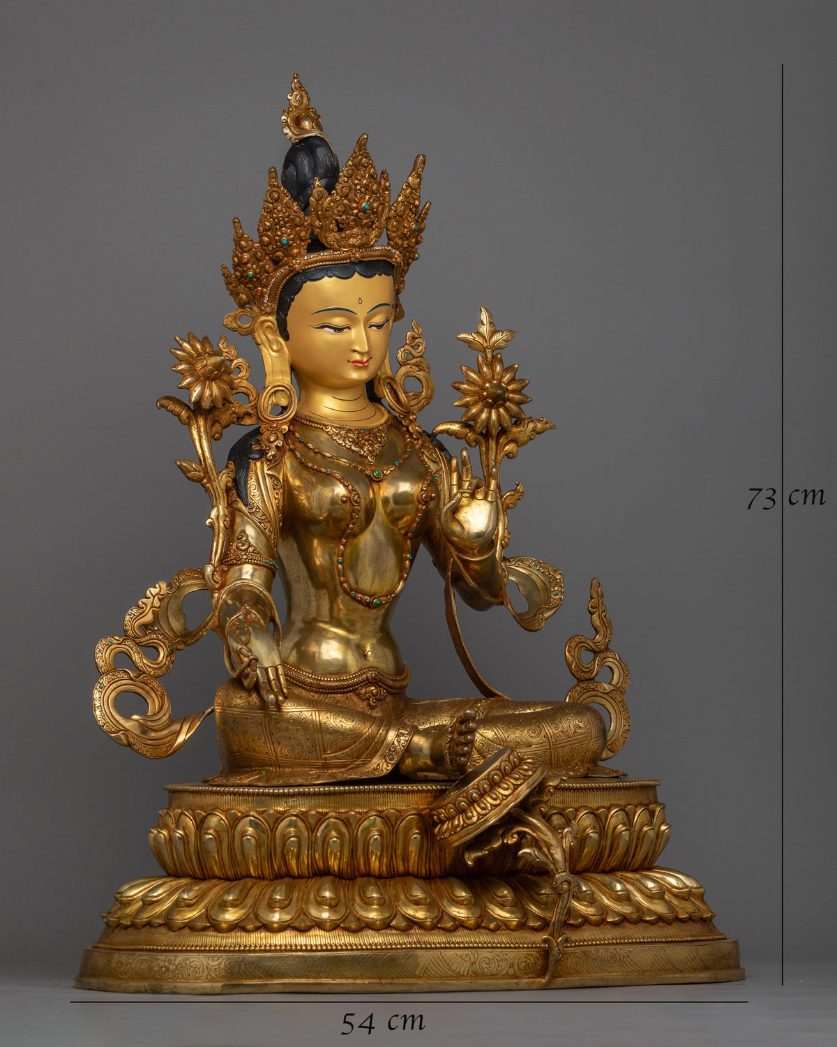 serene green-tara-sculpture