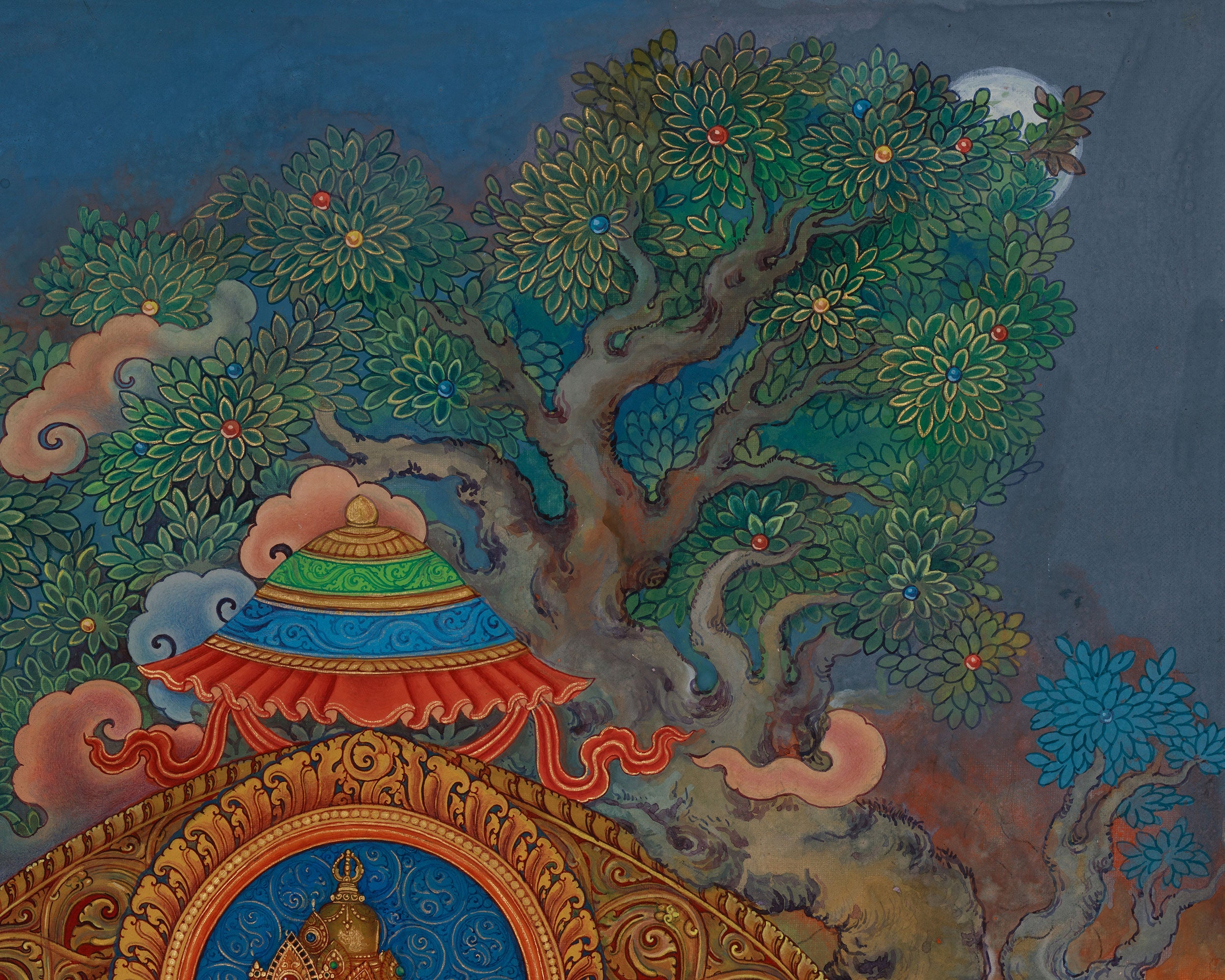 Mahasiddha of Kathmandu Valley | Jamana Gubaju Thangka Print