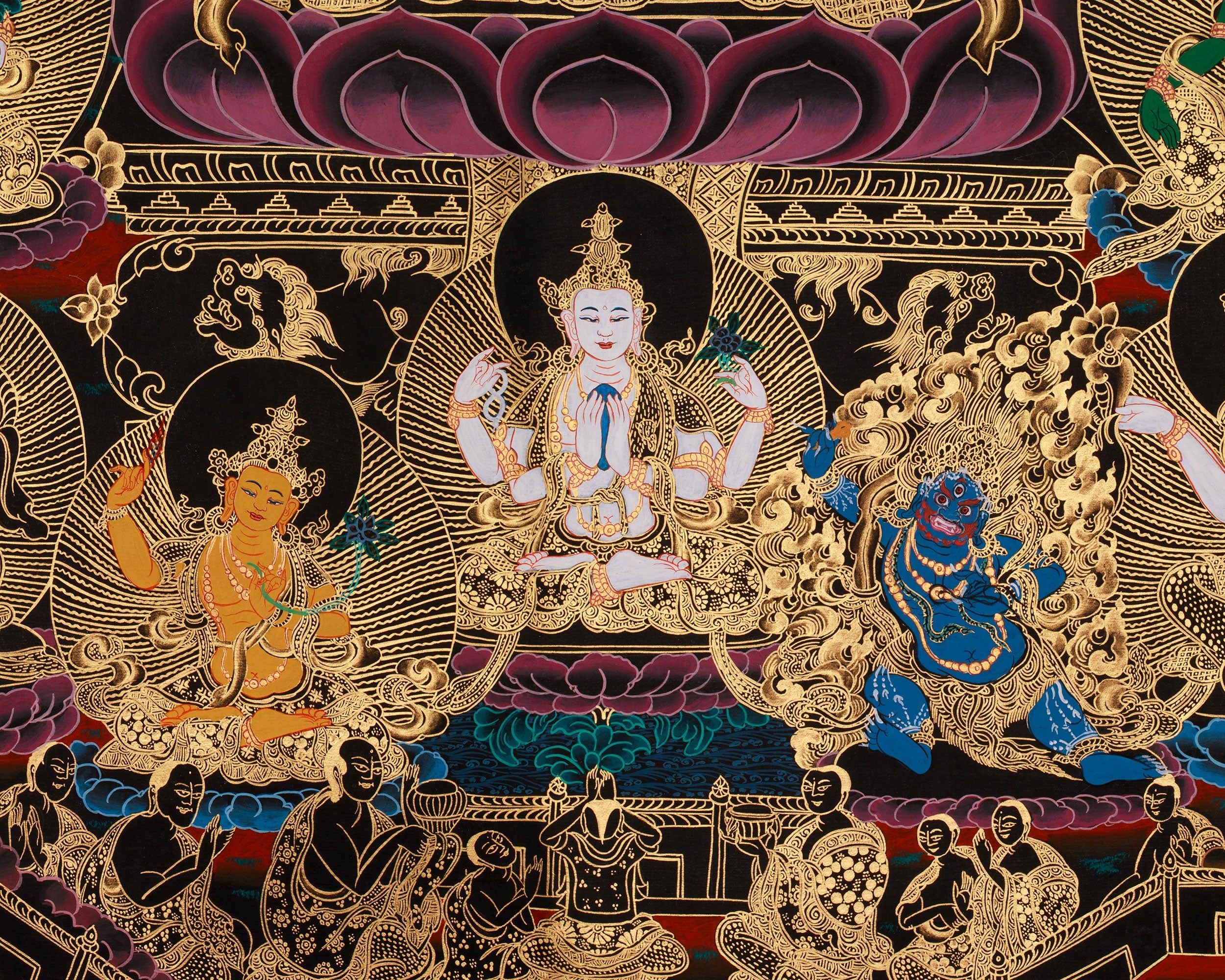 Spiritual Thangka of Vajrasattva | Purification Deity
