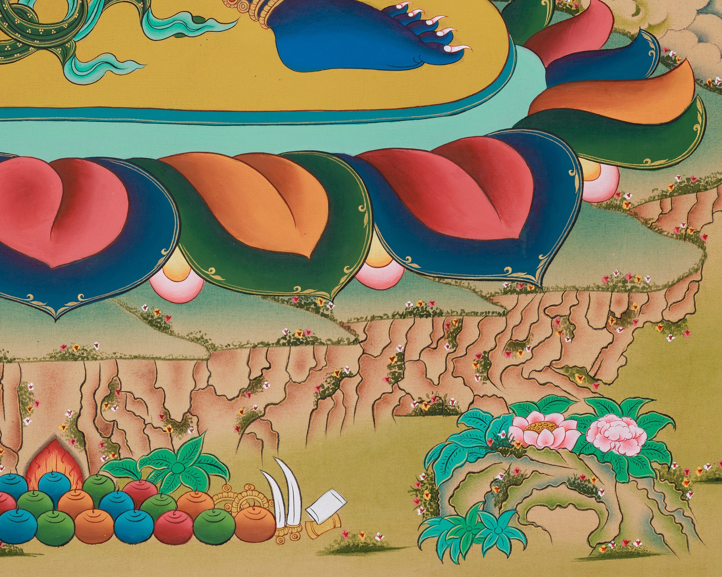 Vajrapani Spiritual Art | Fearless Wisdom | Wrathful Deity