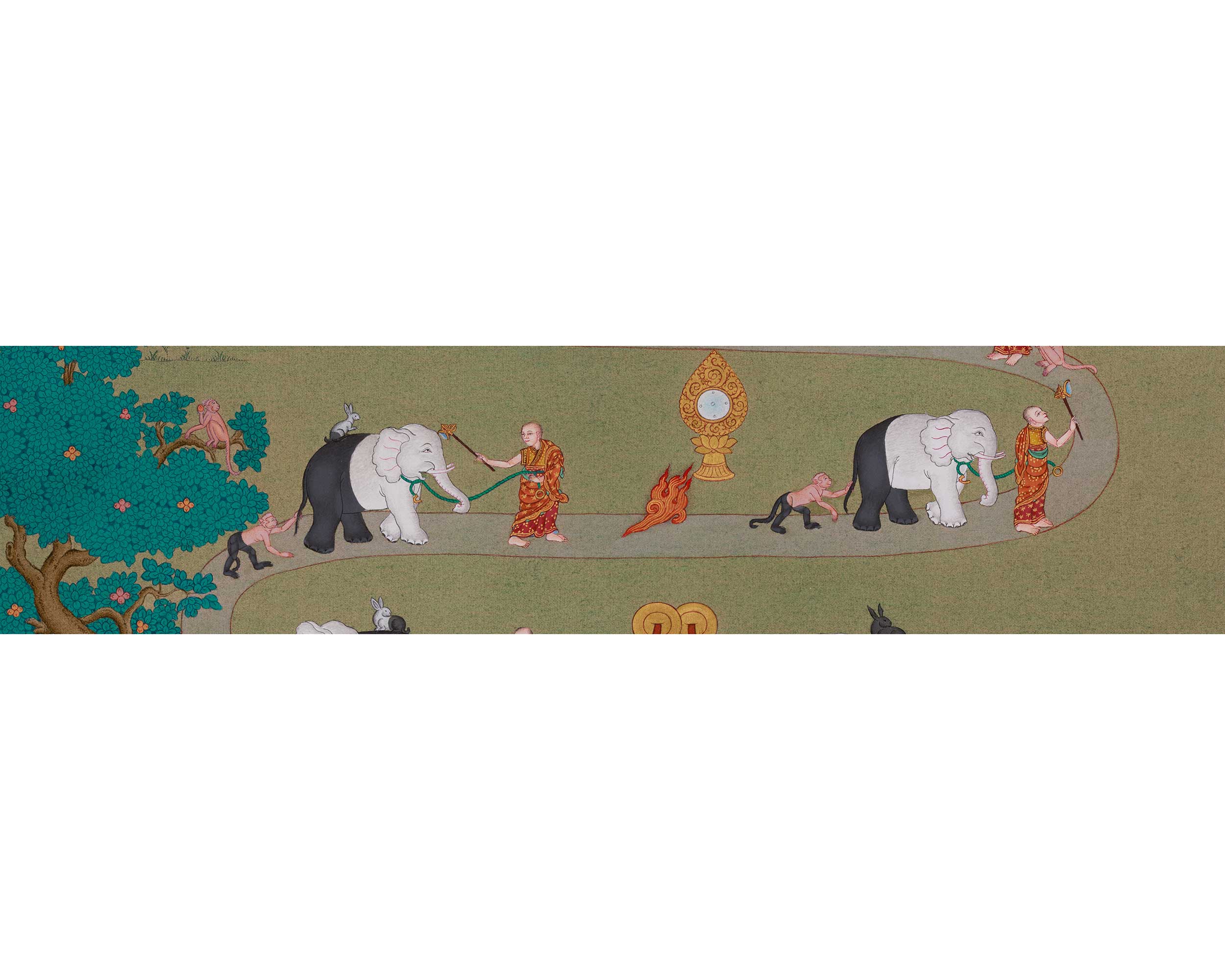 Samatha Meditation Buddhist Art | Serenity, Concentration, and Enlightened Mind Thangka