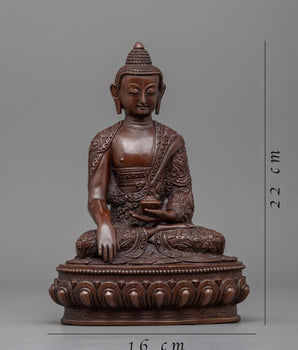 Tibetan Shakyamuni Buddha Statue | Traditional Tibetan Style Buddhist Statue