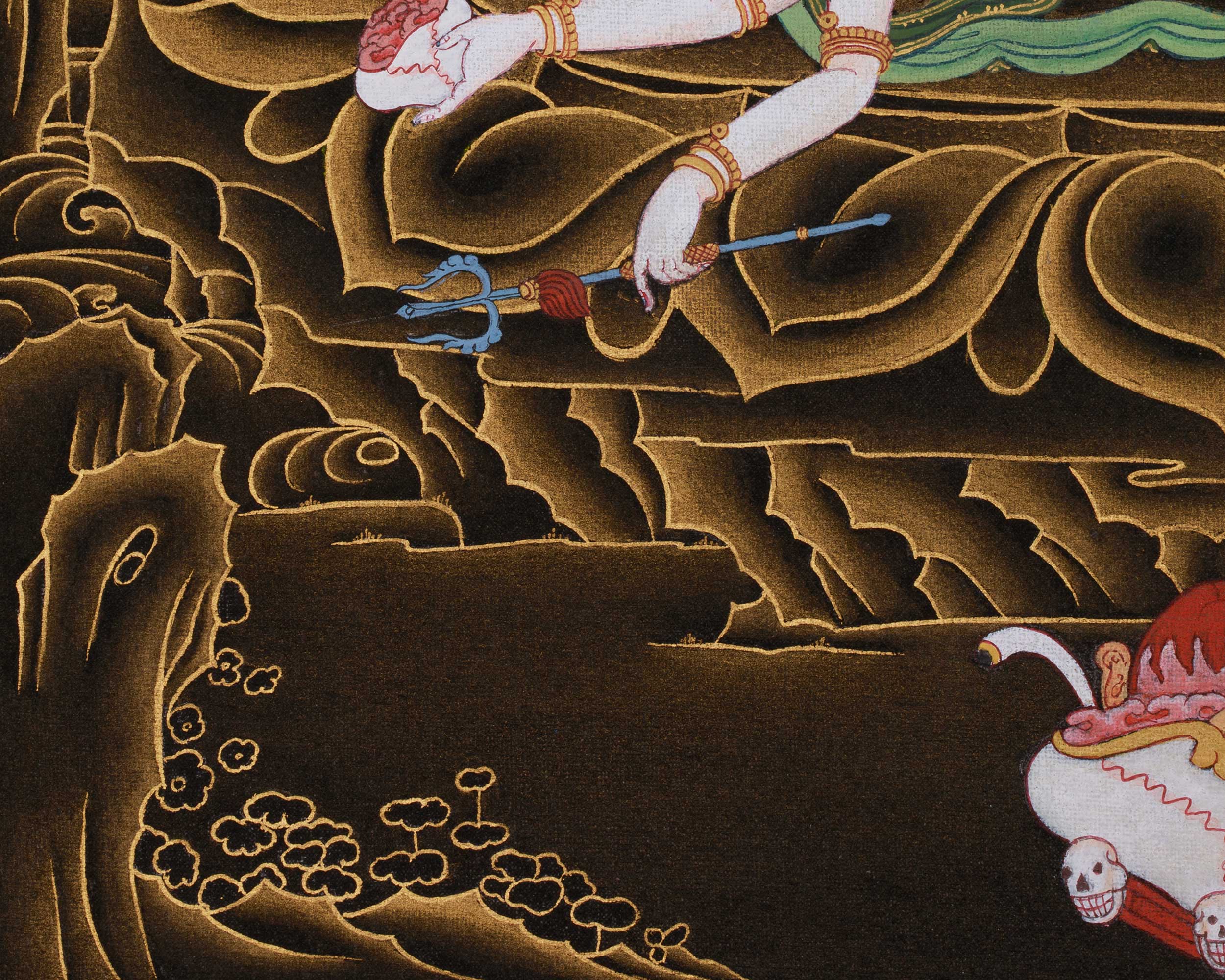 Traditional Thangka of Buta Damara | Fierce Protector of Spiritual Transformation