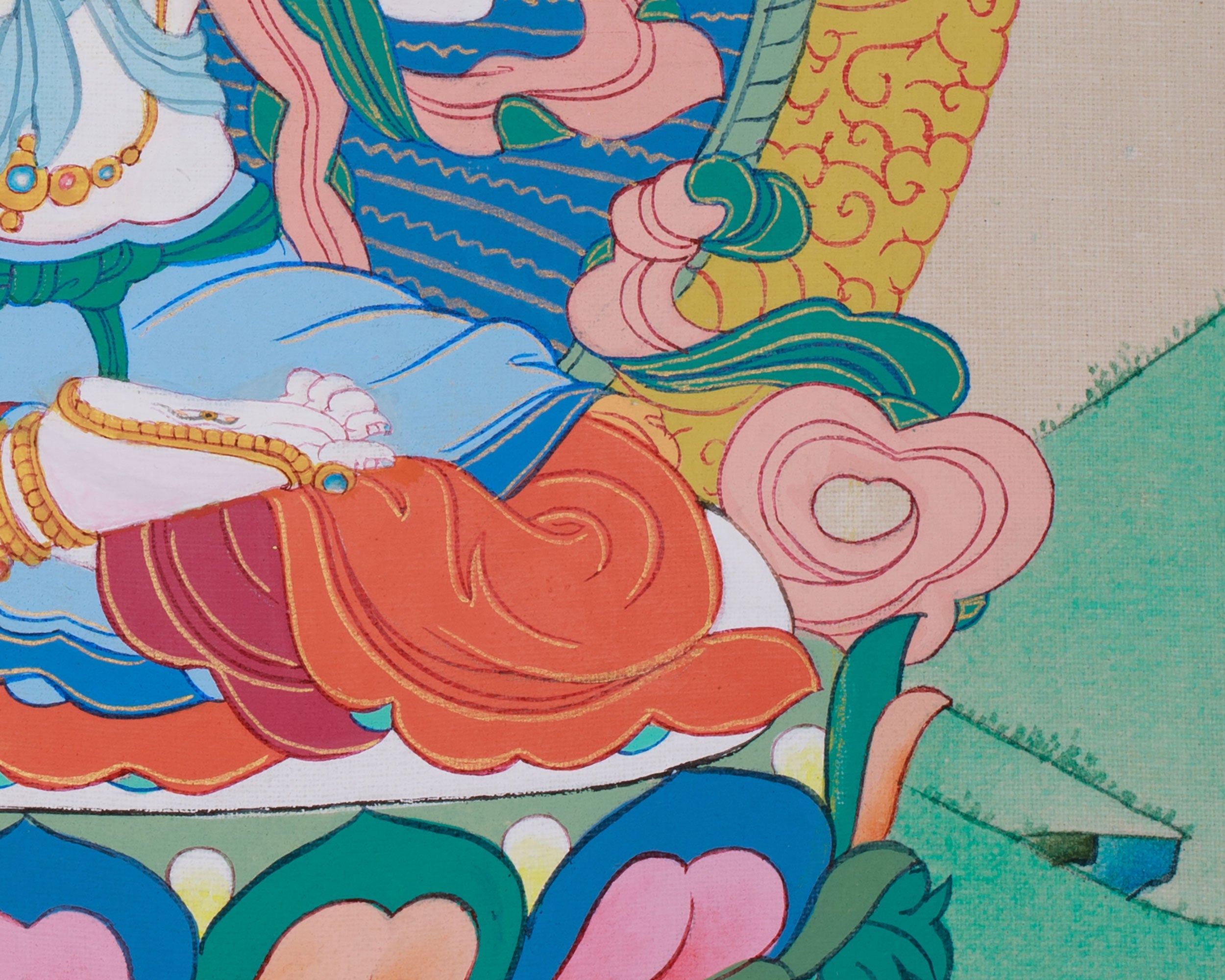 White Tara, Goddess of Longevity Painting | Tibetan Female Bodhisattva