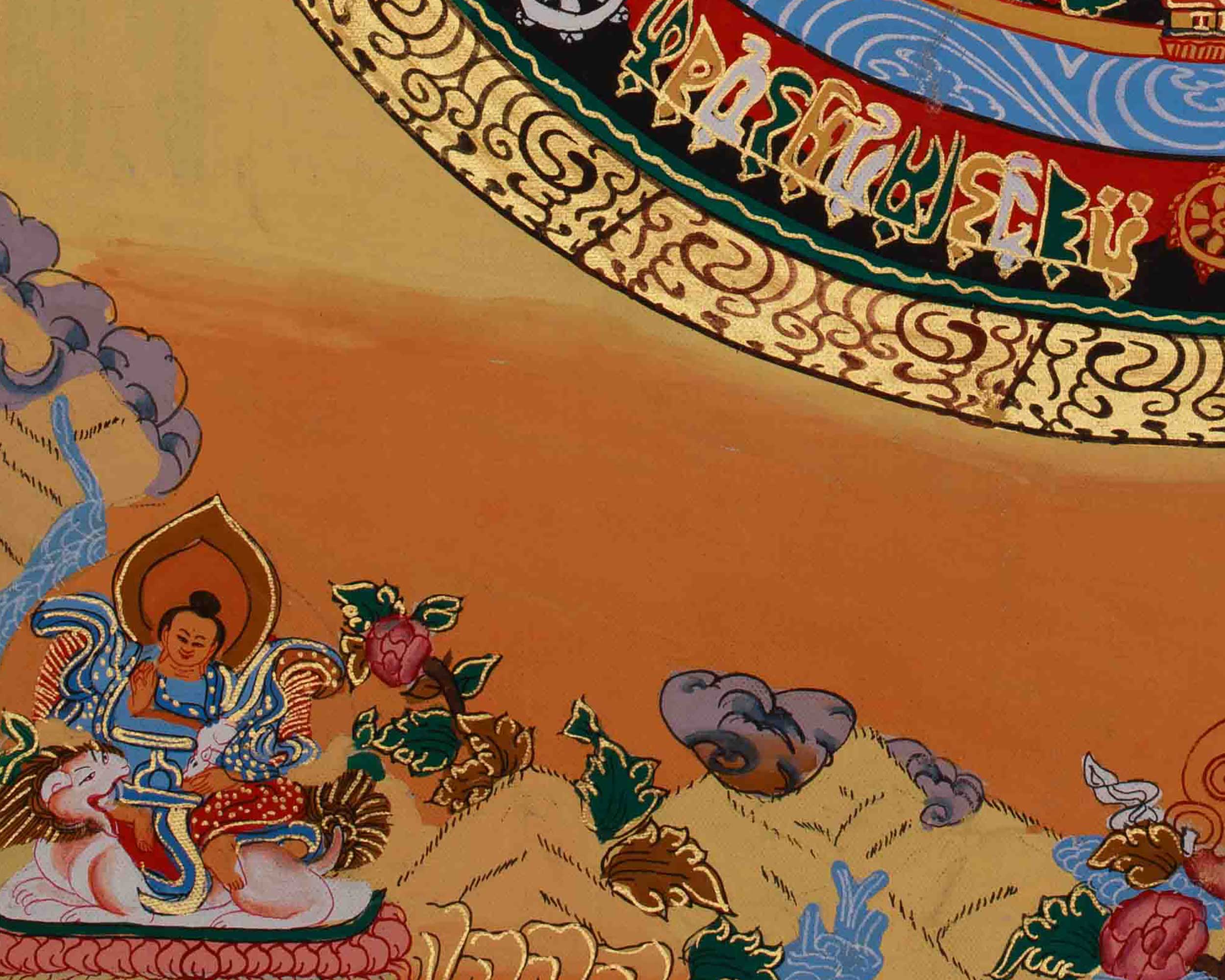Sacred Kalachakra Mandala Art | Symbolizing the Wheel of Time and Cosmic Harmony