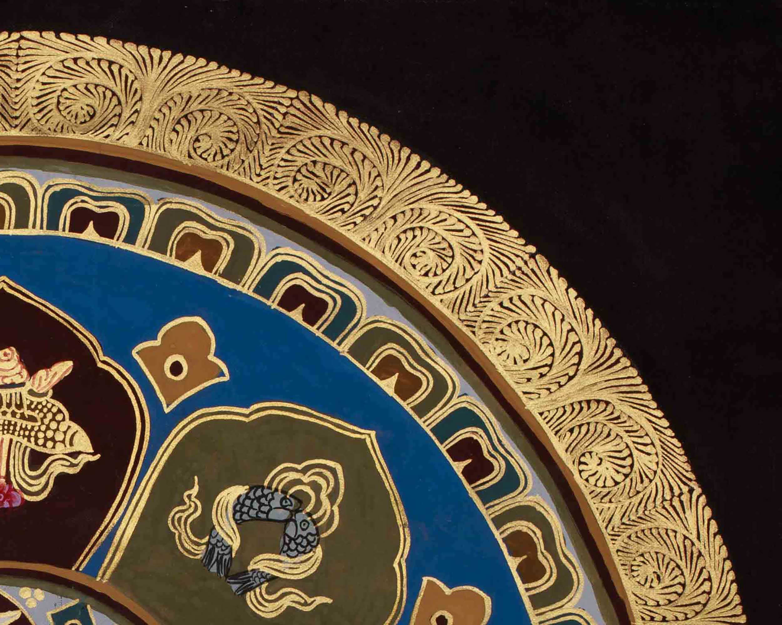 Eight Auspicious Symbols Mandala Art | Spiritual Awakening | Sacred Blessings Thangka