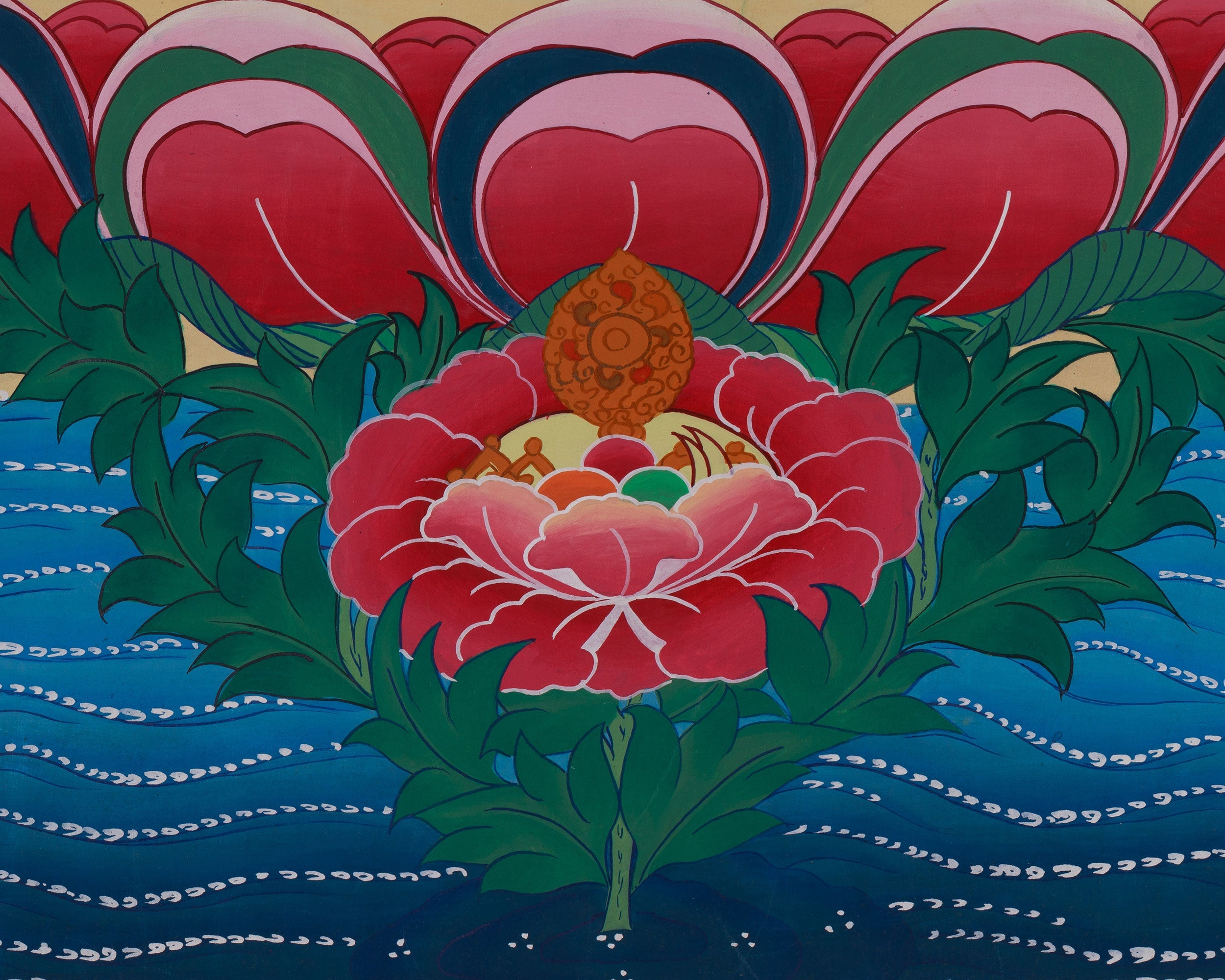 Himalayan Art Of Chenrezig | Tibetan Avalokiteshvara Thangka | Spiritual Altar
