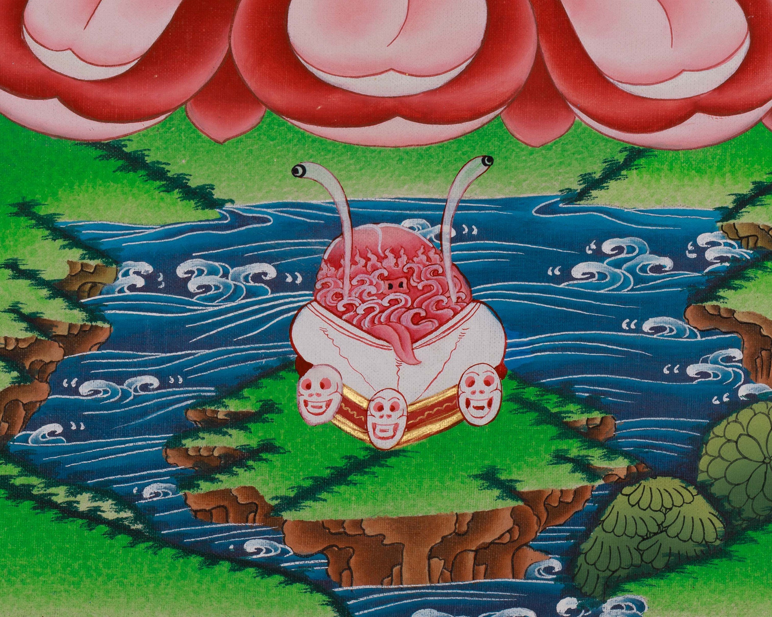 Yama Dharmaraja Thangka | Tibetan Buddhist Wrathful Deity Art