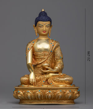 Little Buddha Shakyamuni Statue | Embrace Wisdom with our Himalayan Sculpture