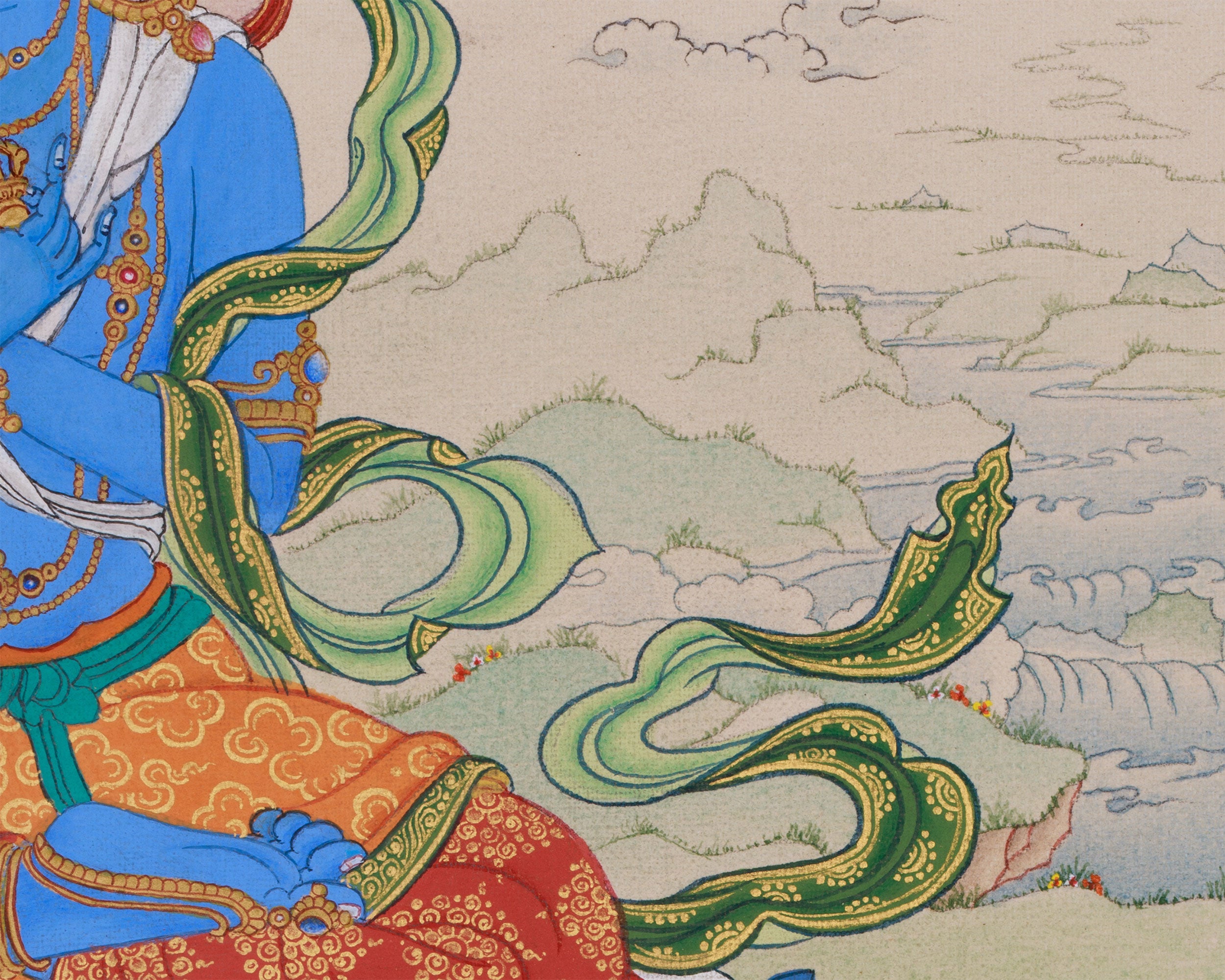 Buddha Vajradhara Painting | Primordial Buddha of Tantric