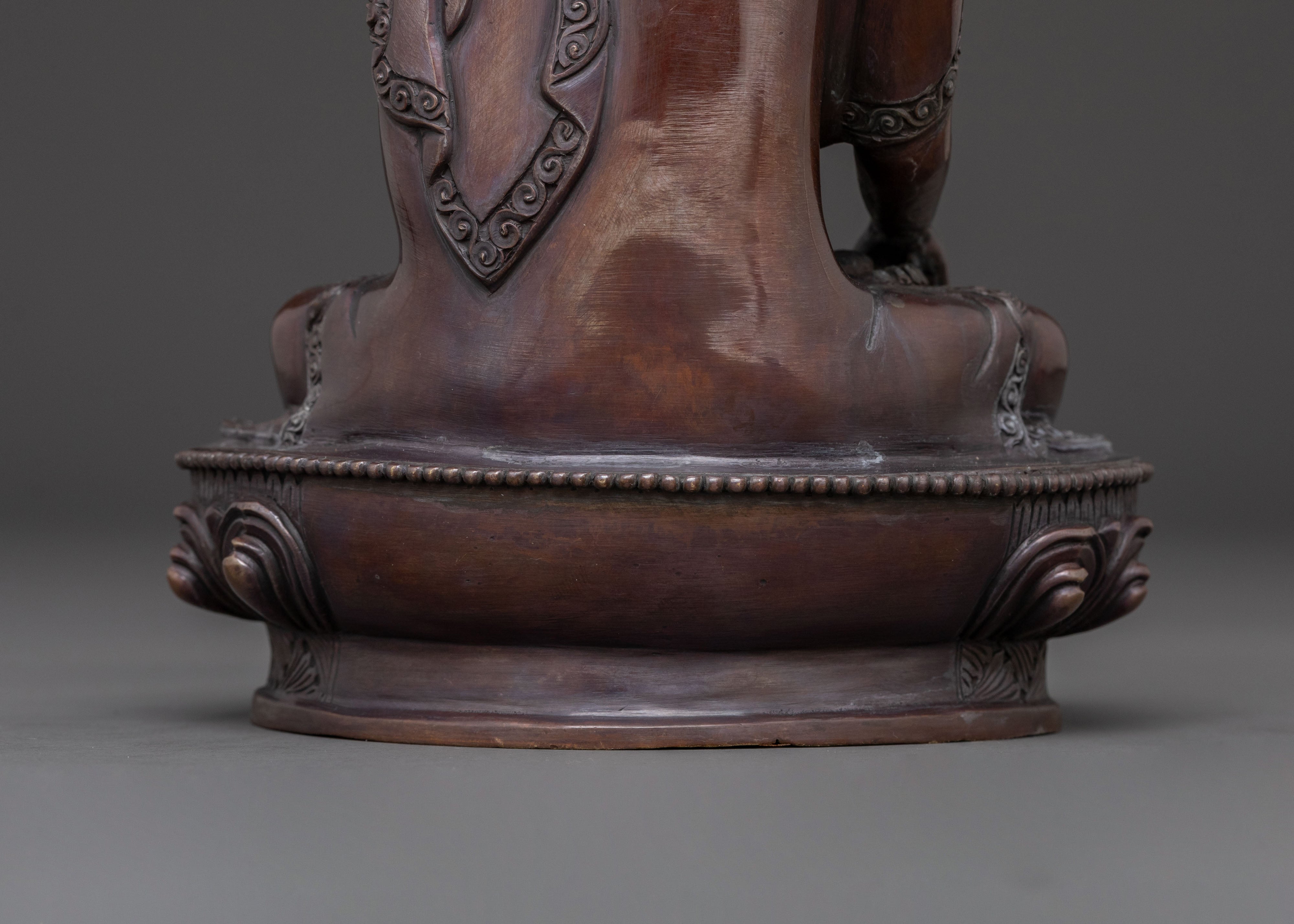Shakyamuni Buddha Compassion Statue – Oxidized Copper Art