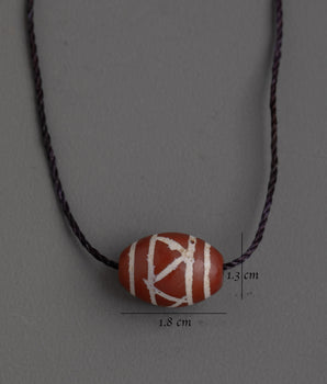 Handcrafted Red Chong Dzi Locket | Spiritual Pendant for Meditation