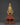 Gilded Tibetan Buddhist Stupa | Red and Gold Shrine Artifact for Temple