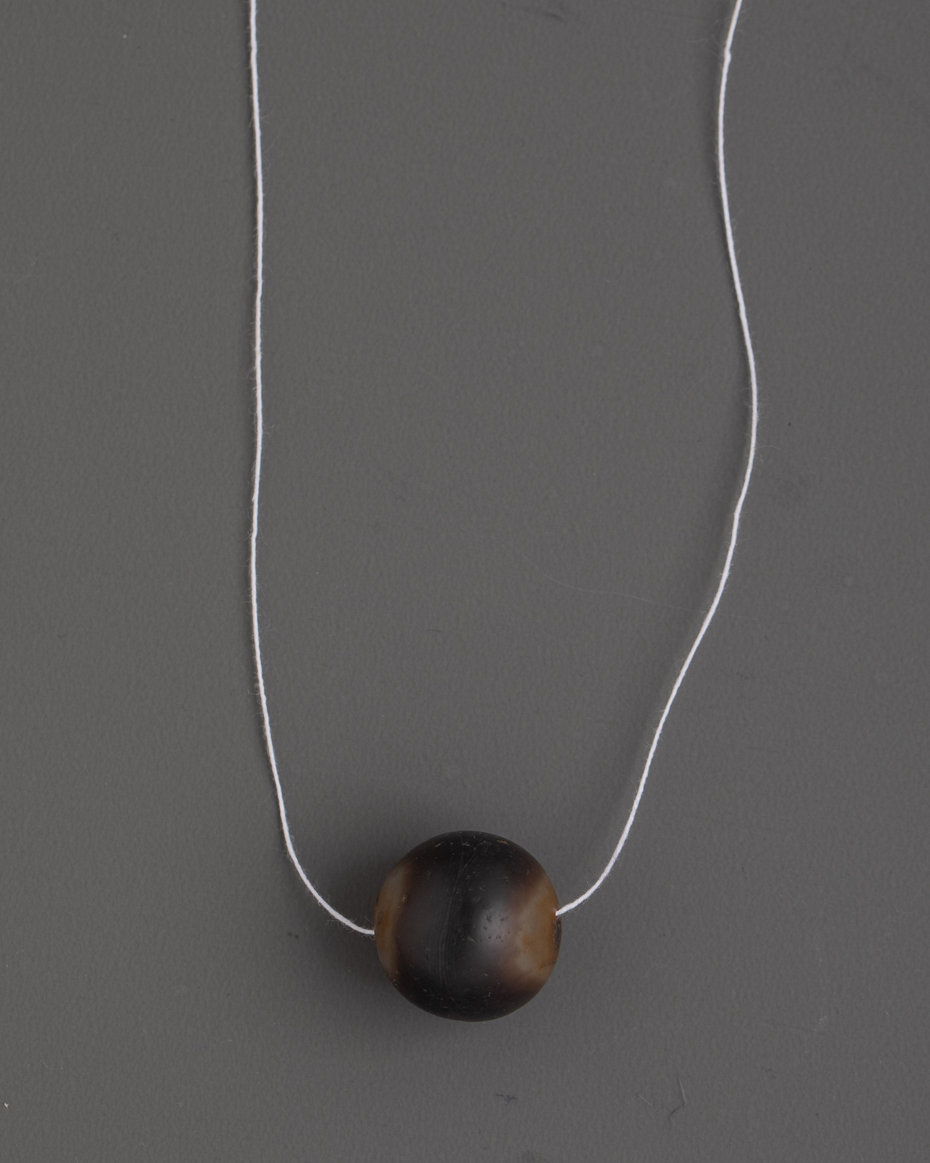 Handcrafted Antique Round Chong Locket | Bead Pendant for Meditation