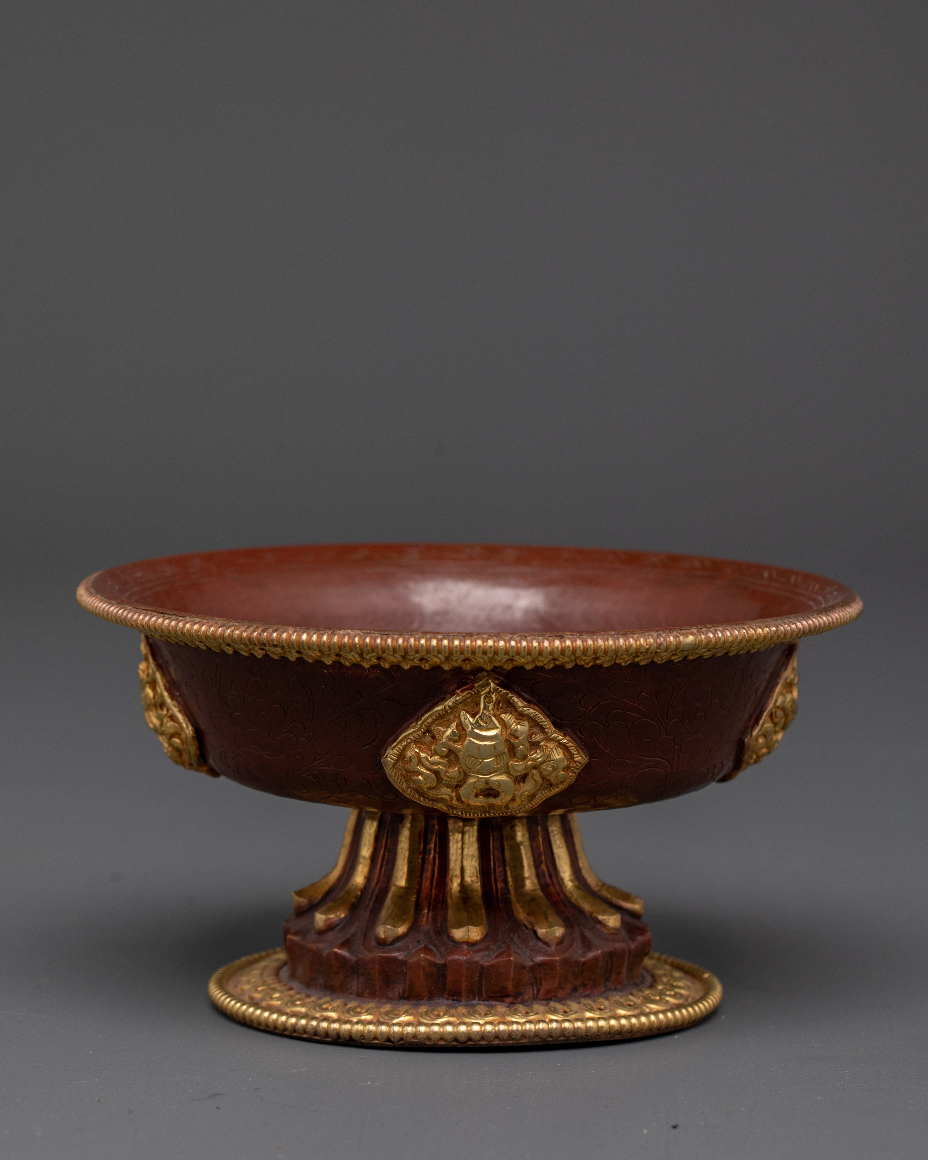 Copper Serkyem Set for Offering | Spiritual Decor for Altar