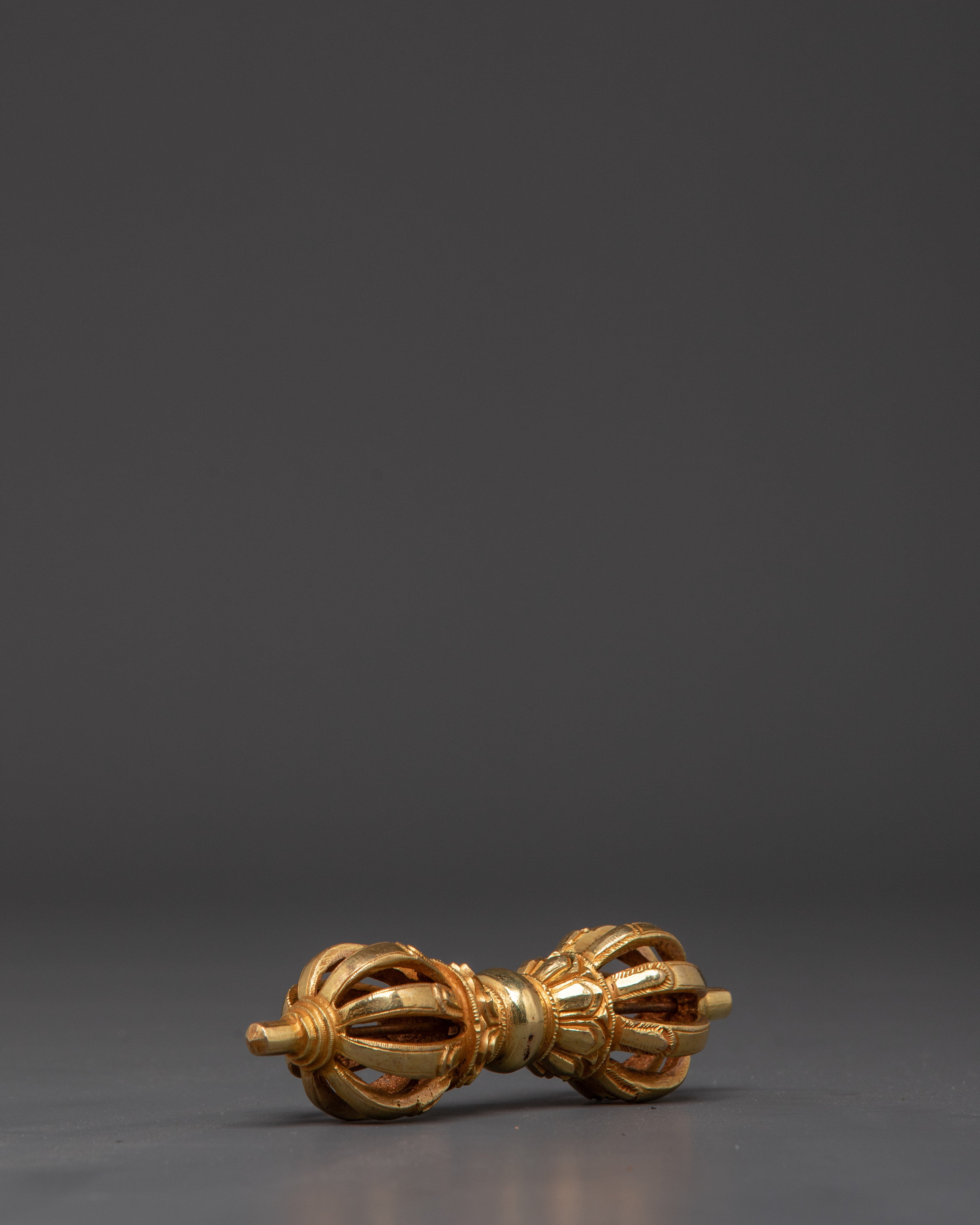 Brass Vajra and Bell for Ritual Ceremonies | Tibetan Buddhist Bell and Vajra