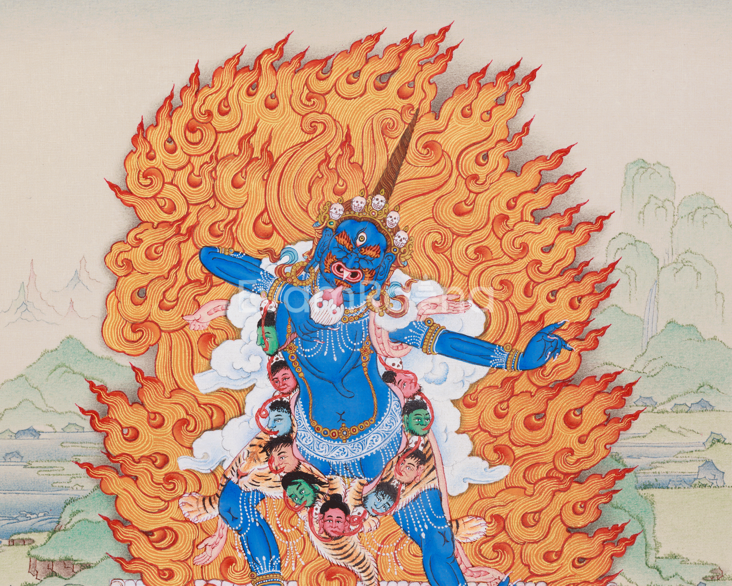 Wrathful Ekajati Thangka | One-Eyed Guardian Deity of Enlightenment