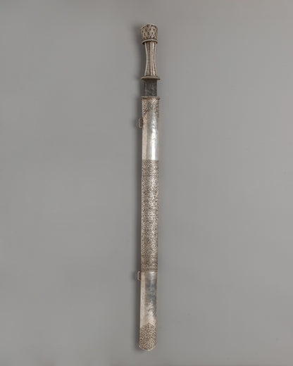 Bhutanese Style Silver Sword | Ritual Sword