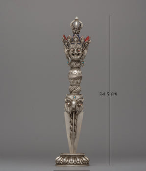 Handcrafted Tibetan Ritual Phurba Dagger | Spiritual Buddhist Artifact