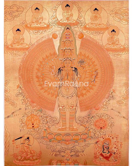 1000 Armed Avalokiteshvara Thangka Art 