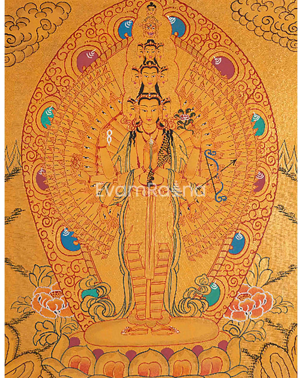 1000 Armed Avalokiteshvara Thangka