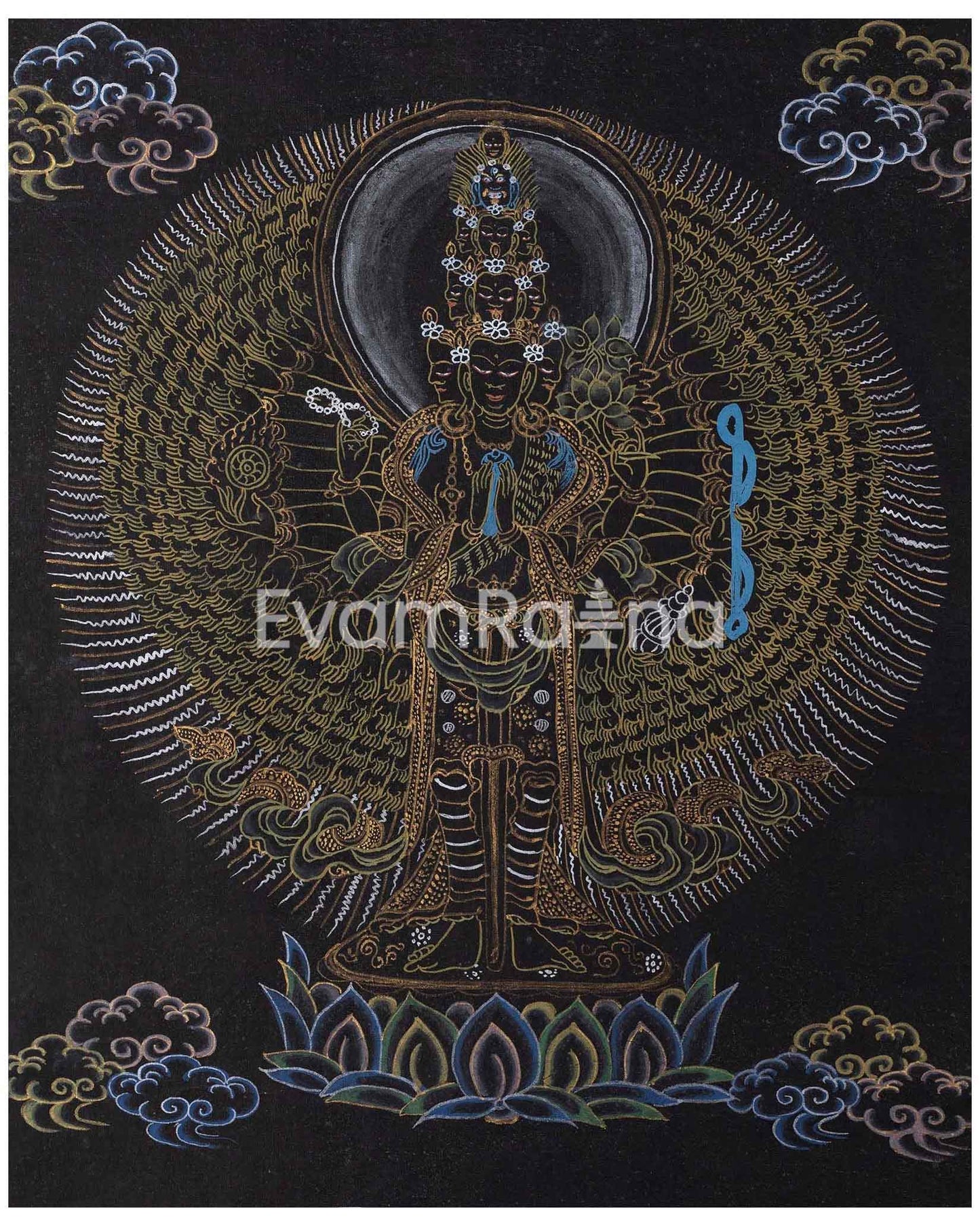 1000 Armed Avalokiteshvara Thangka