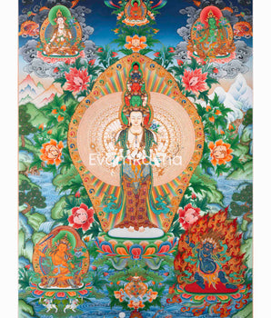 1000 Armed Chengrezig Print 