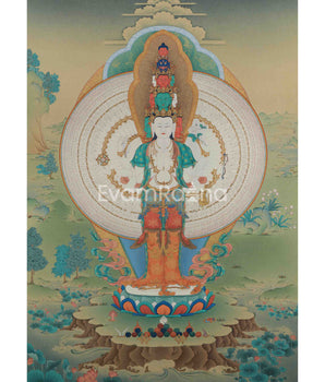 Avalokiteshvara Thangka Print