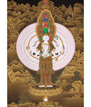 1000 Armed Chenresig Thangka
