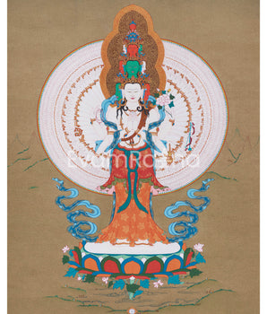 Thousand Arms Chenrezig Thangka