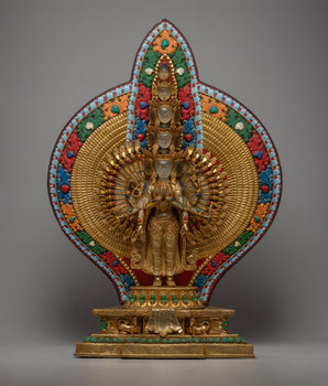1000 Armed Crystal Avalokitesvara Statue