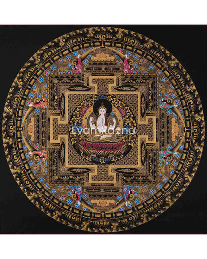 1000 Armed Chengrezig Mandala | Avalokiteshvara | Wheel of Time Thangka