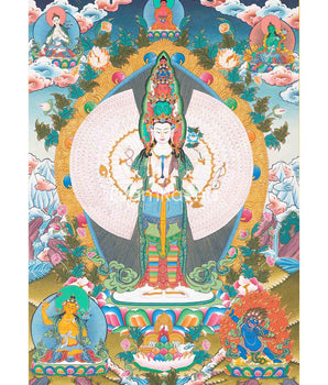 1000 Armed Lokeshvara Thangka