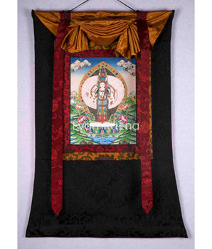 1000 Armed Lokeshvara With Brocade 