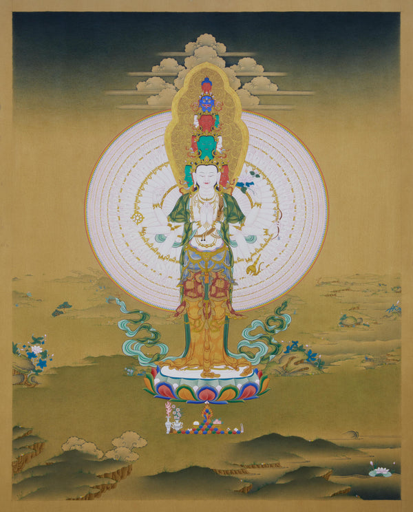 1000 Armed Chenresig Commission Thangka