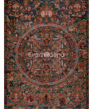 1000 armed Lokeshvara Thangka